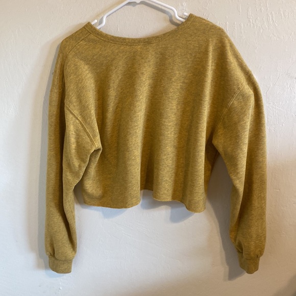 Mustard cropped sweater - Picture 3 of 4